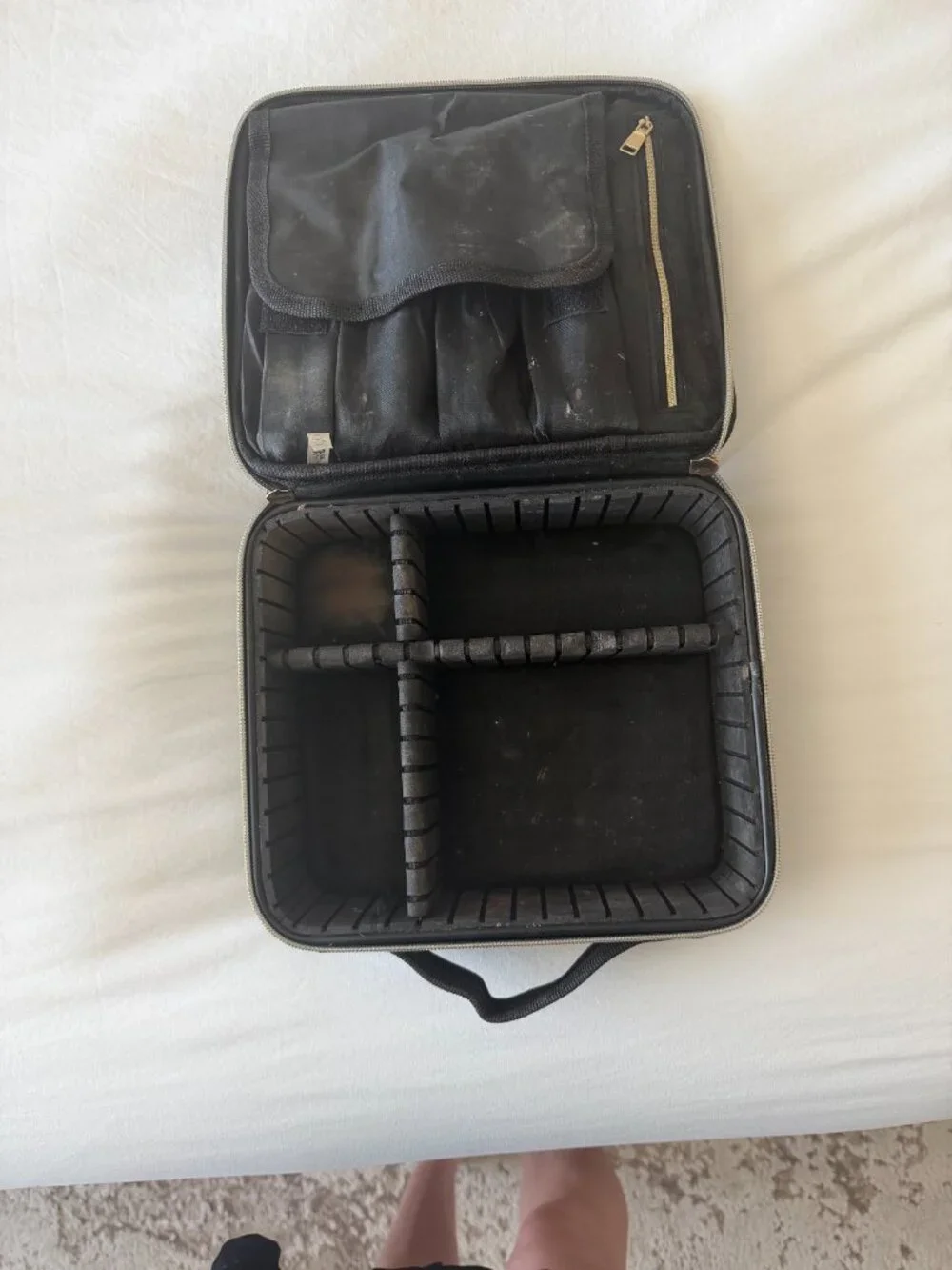 Relavel Professional Makeup Artist Travel Case Organizer Black